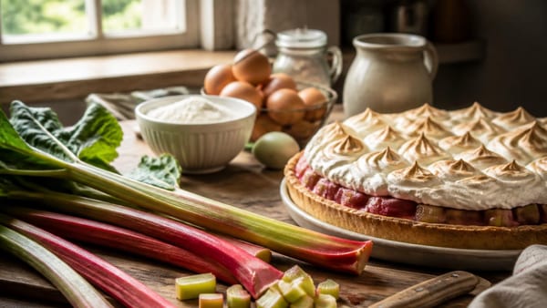 Das Geheimnis der Landfrauen: So backen Sie die perfekte Rhabarber-Baiser-Torte