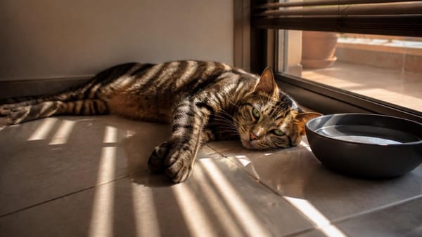 Sommertage werden zur Gefahr für Tiere in der Wohnung. So schützen Sie Hunde, Katzen und Kleintiere vor Überhitzung.