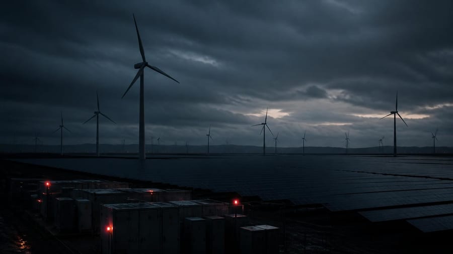 Erneuerbare Energien – Wie Dunkelflauten die Angst um die Versorgungssicherheit verstärken