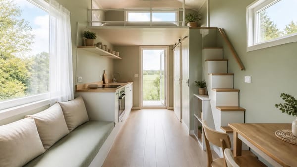 Kleine Wohnflächen geschickt gestalten: Diese Farbstrategien schaffen optische Weite und Luftigkeit im Minihaus.