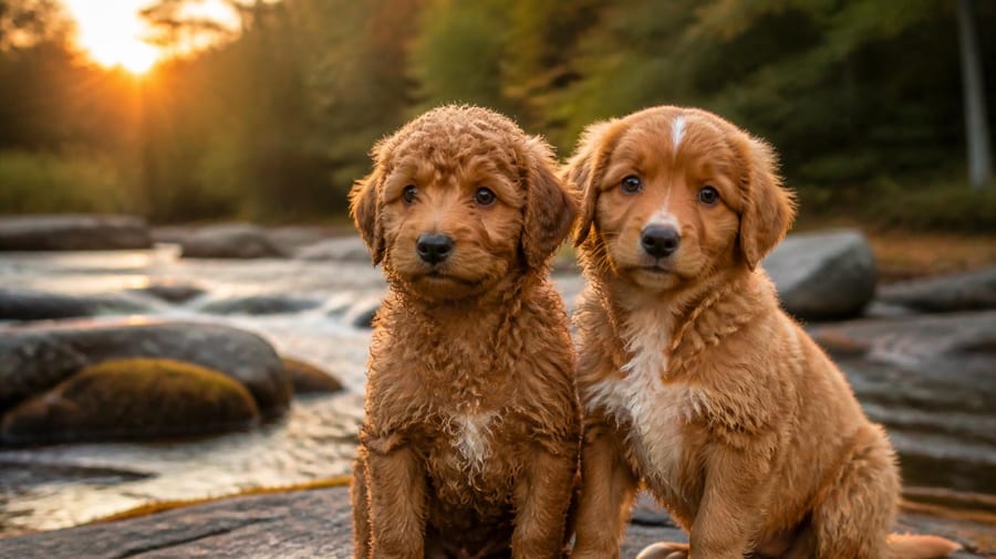 Wunderschöne Tollerdoodle ( medium Pudel x Nova Scotia Duck Tolling Retriever) Doodle Welpen