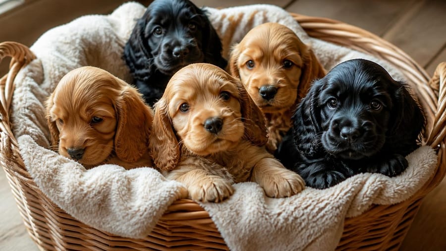 Typvolle Cocker Spaniel Welpen suchen ein liebevolles zu Hause (1 Hündin & 3 Rüden frei)